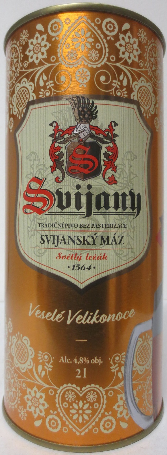 Svijany SVIJANSKÝ MÁZ Veselé Velikonoce (200cl) zlaté