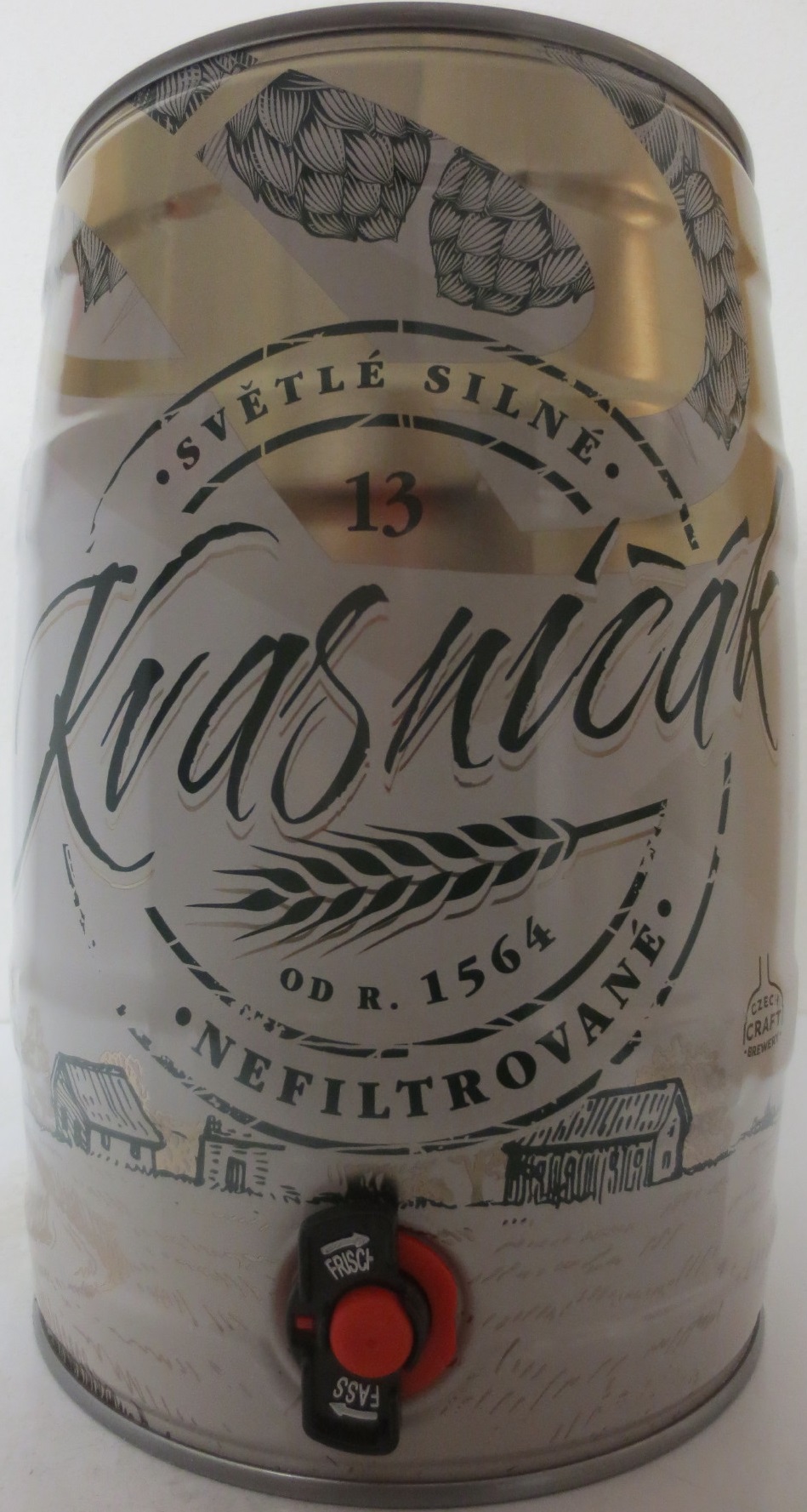 Svijany Český rodinný pivovar .1564. Kvasničák SVĚTLÉ SILNÉ NEFILTROVANÉ (5L) č.1 