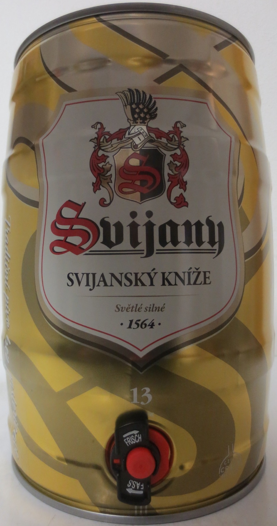 Svijany SVIJANSKÝ KNÍŽE Světlé silné 1564 Tradiční pivo bez pasterizace 13