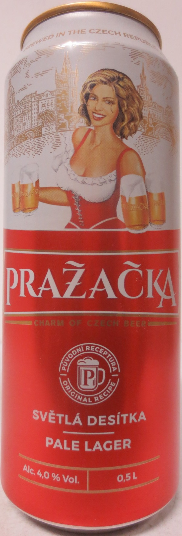 PRAŽAČKA SVĚTLÁ DESÍTKA PALE LAGER (50cl) (B/O) 