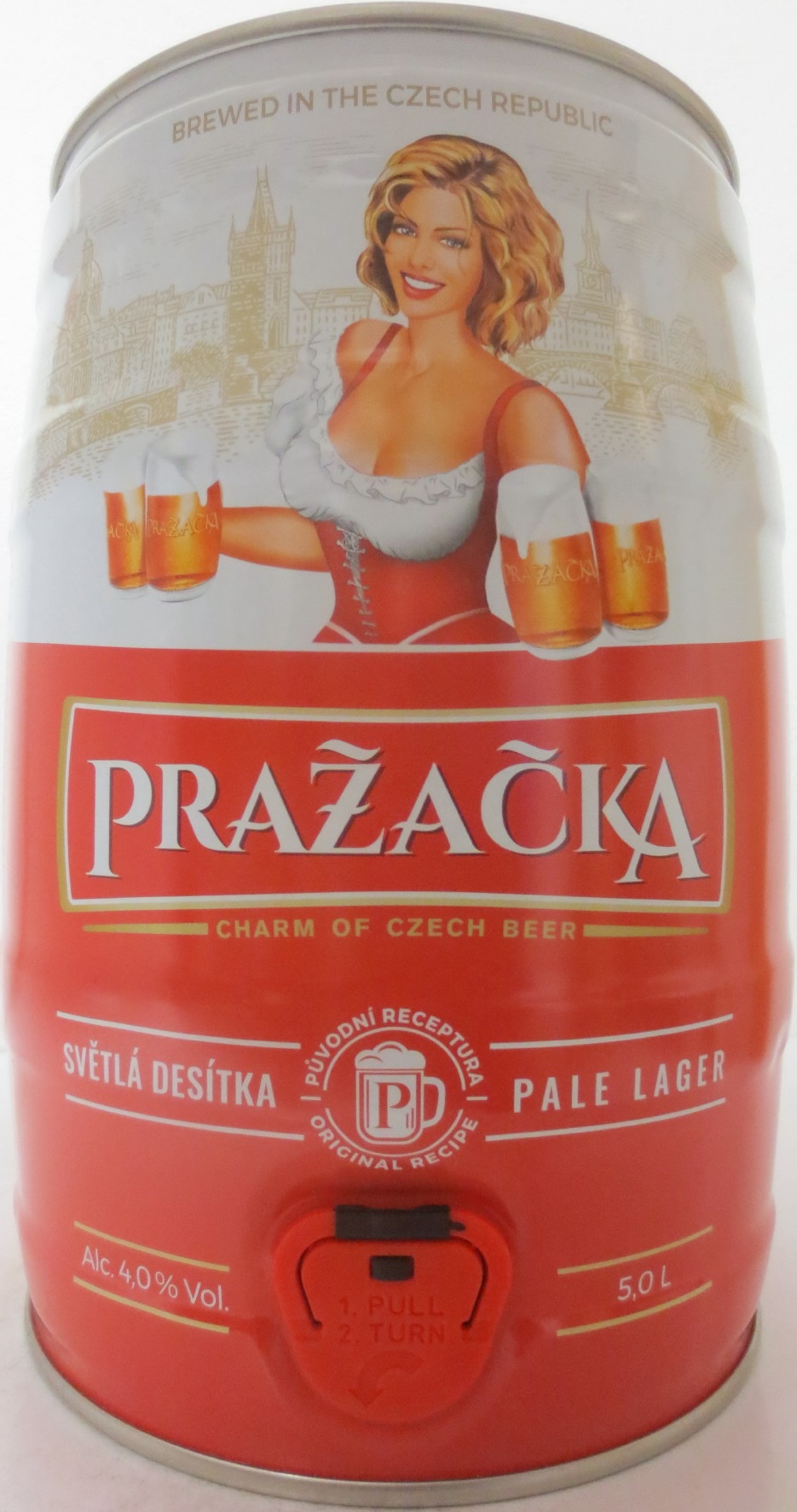 PRAŽAČKA SVĚTLÁ DESÍTKA PALE LAGER (5L) č.1