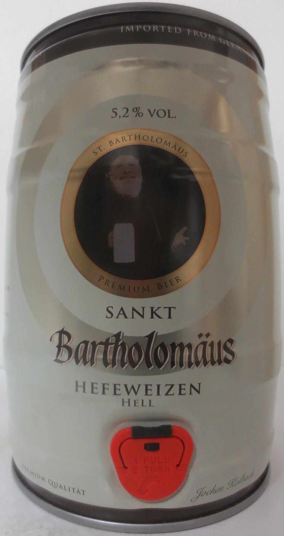 SANKT Bartholomäus HEFEWEIZEN HELL (5L) Nr.1 