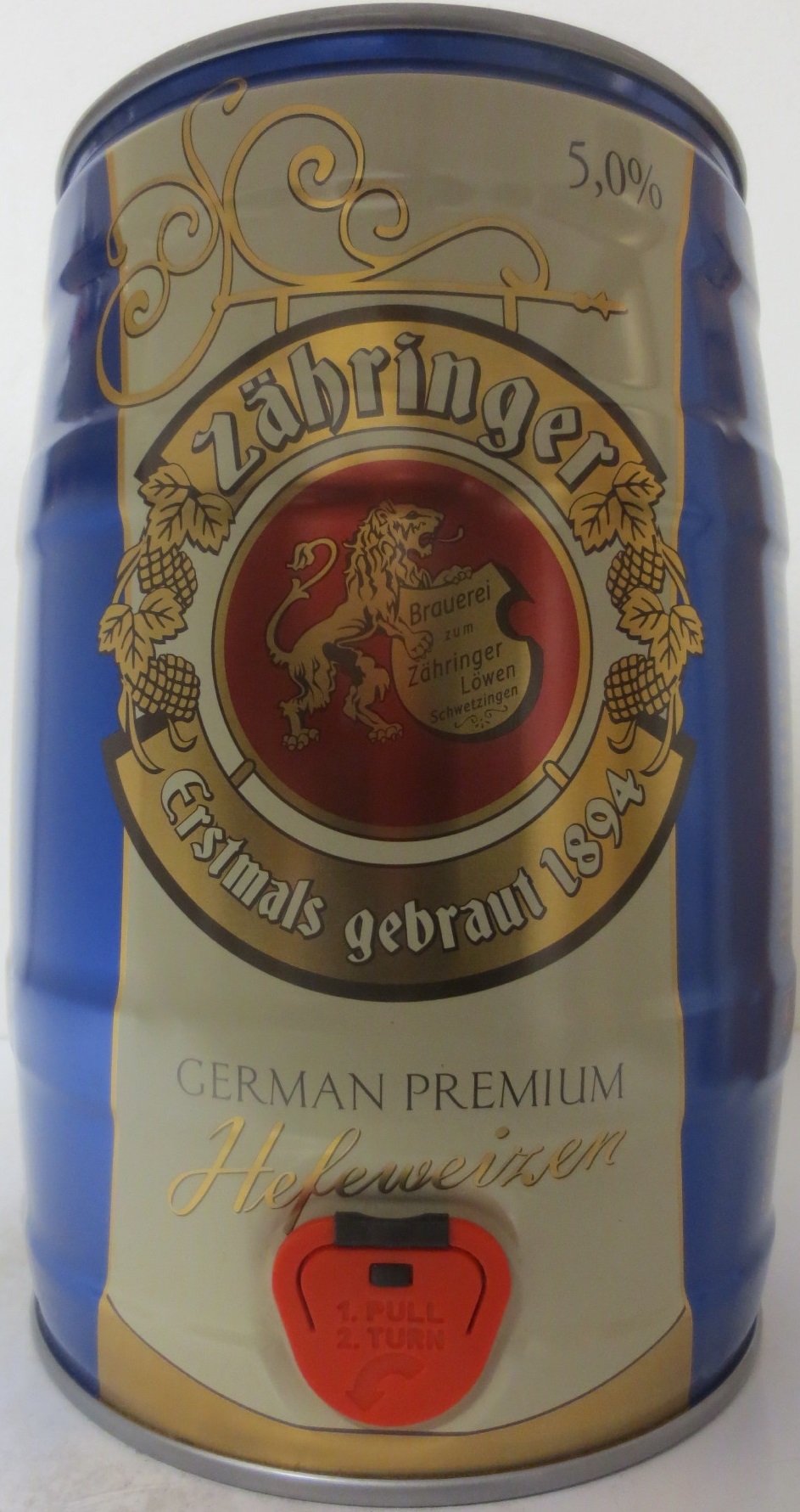 Zähringer GERMAN PREMIUM Hefeweizen (5L) Nr.1