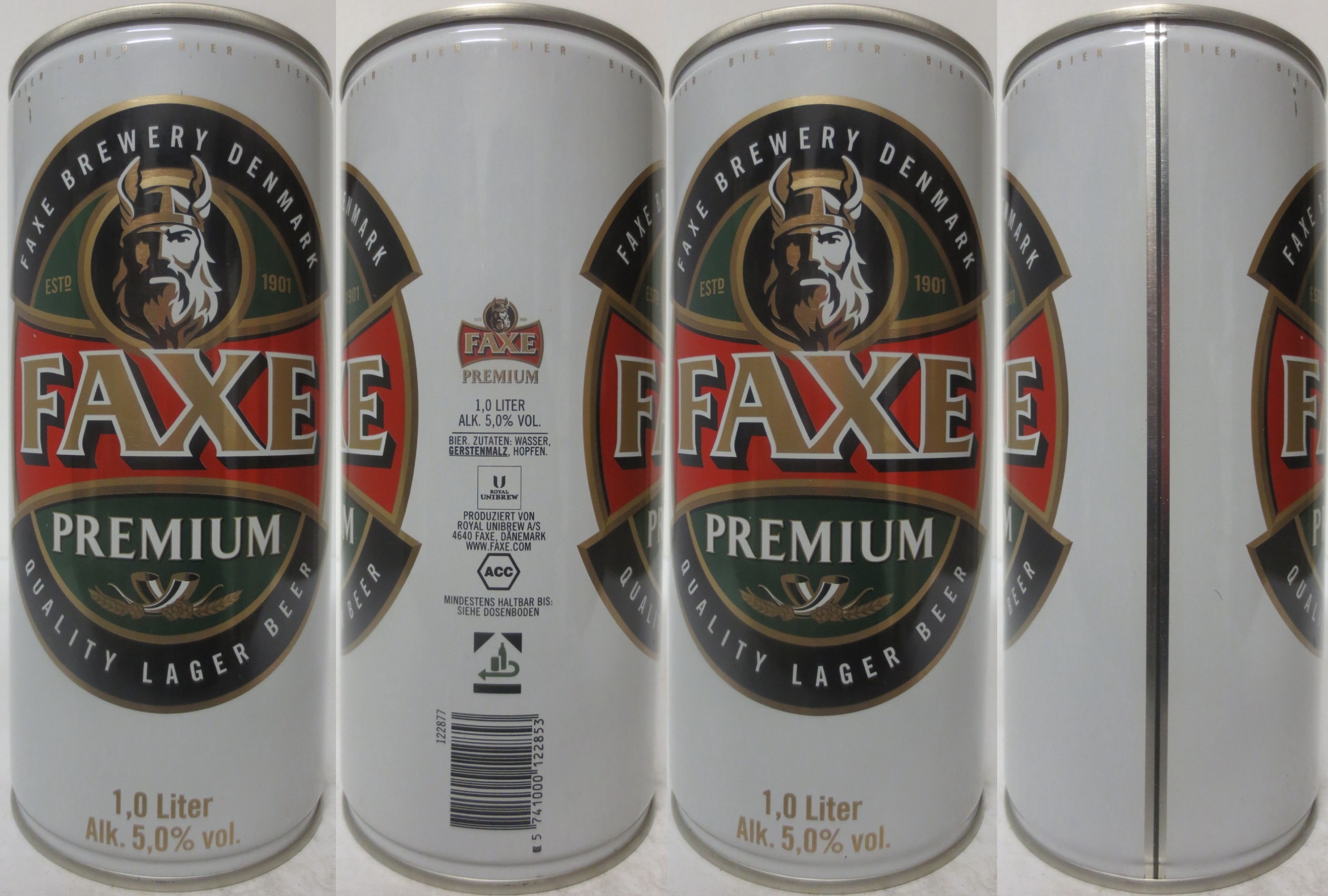 FAXE PREMIUM 1,0 Liter Alk. 5% vol. (D) (100cl) (B/O) Nr.1