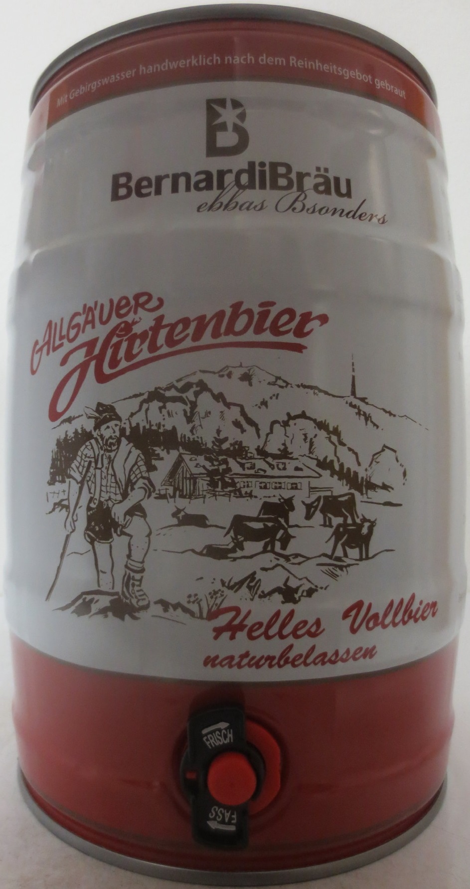 BernardiBräu ALLGÄUER Hirtenbier Helles Vollbier naturbelassen(5L) Nr.1 