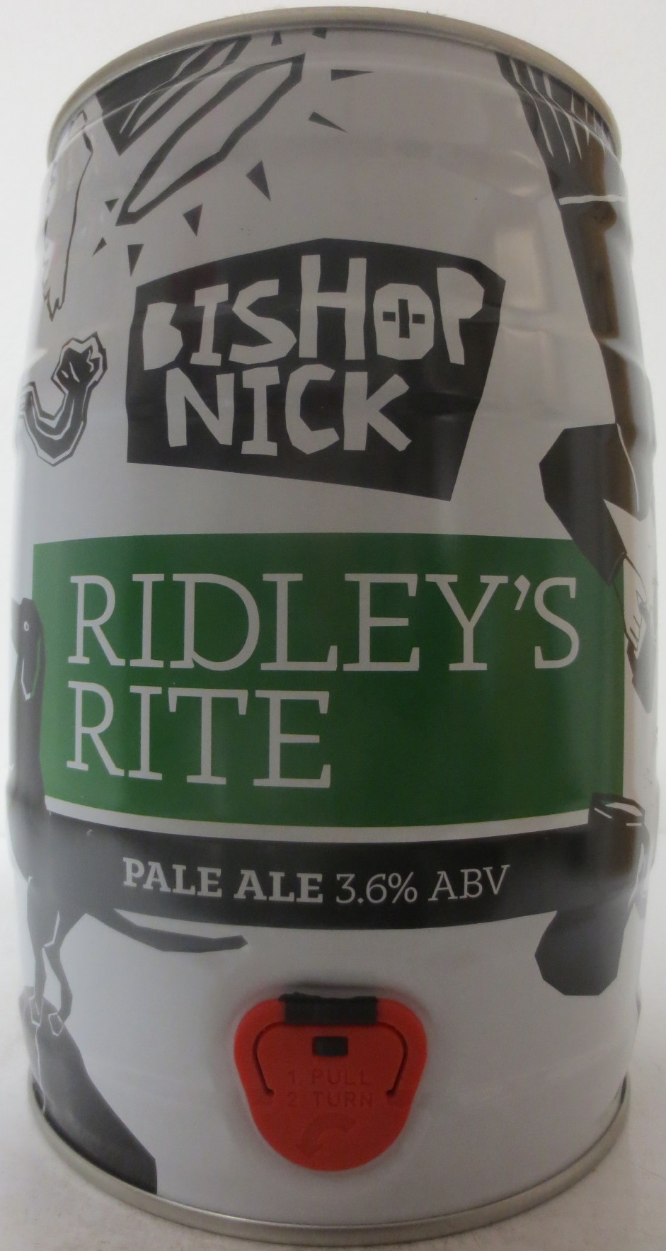 BISHOP NICK RIDLEY´S RITE PALE ALE 3,6% ABV (5L) Nr.1