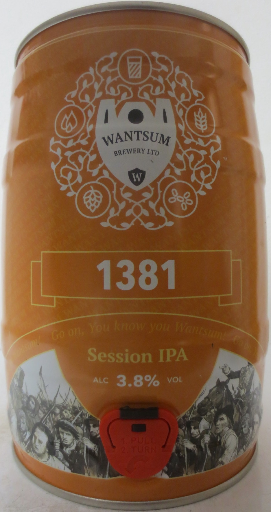 WANTSUM 1381 Session IPA ALC 3,8% VOL (5L) Nr.1