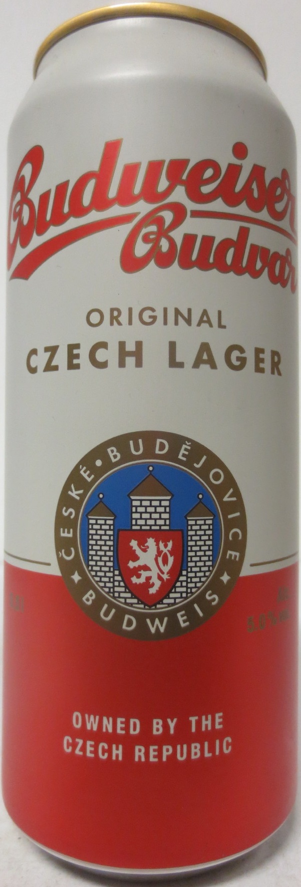 Budweiser Budvar ORIGINAL CZECH LAGER OWNED BY THE CZECH REPUBLIC (50cl) (B/O) č.1