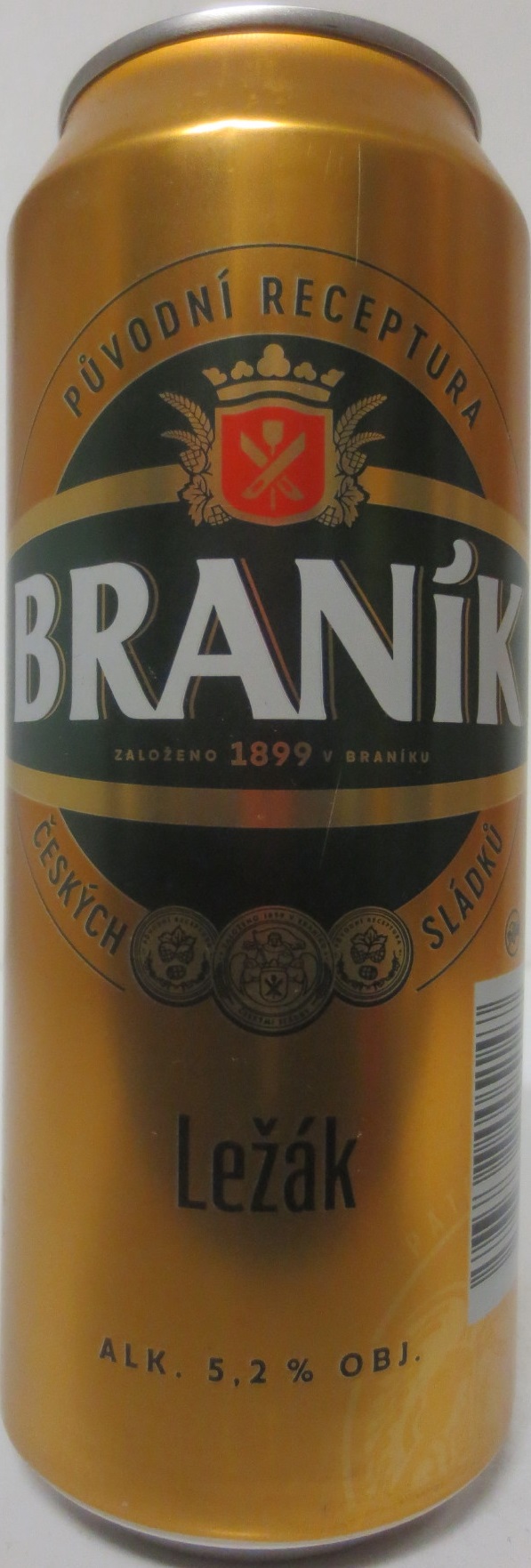 BRANÍK Ležák ALK. 5,2% OBJ. (CZ) (50cl) (B/O) č.1 