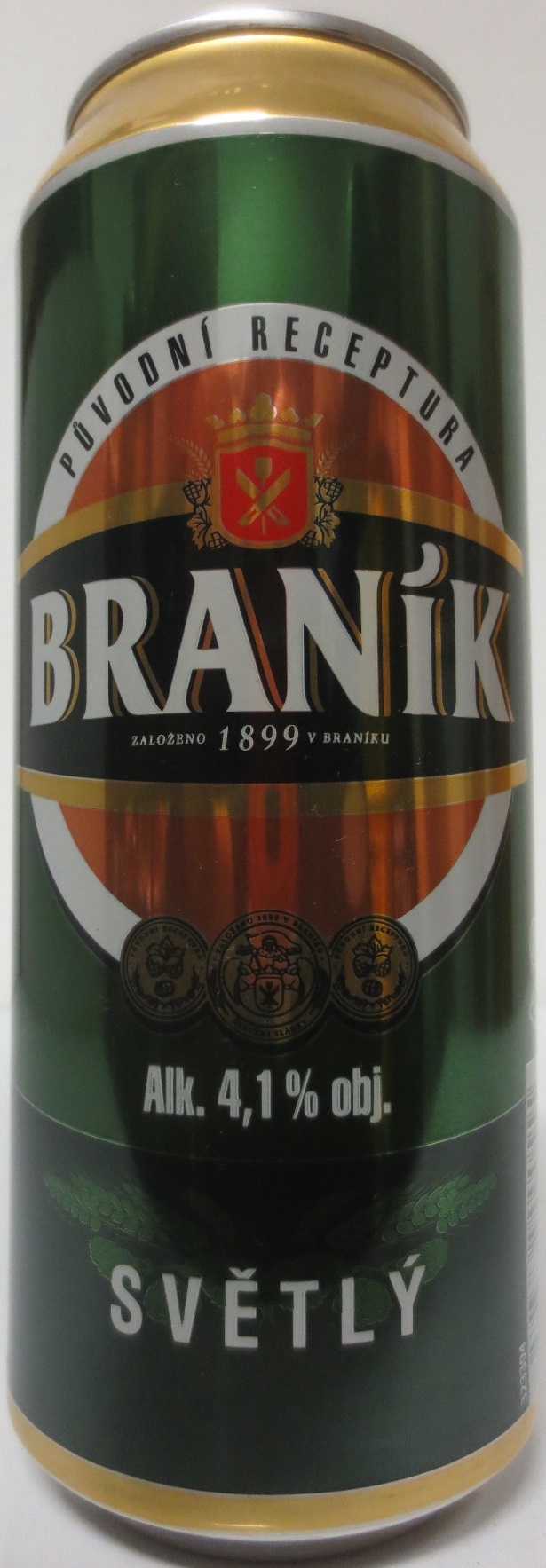 BRANÍK Alk. 4,1% obj. SVĚTLÝ (CZ) (50cl) (B/O) č.3