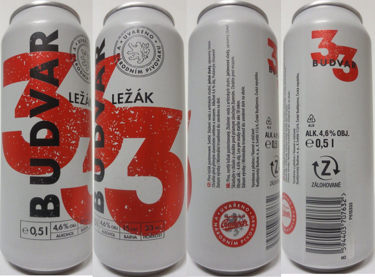 BUDVAR LEŽÁK 33 (CZ) (50cl) (B/O) č.3 