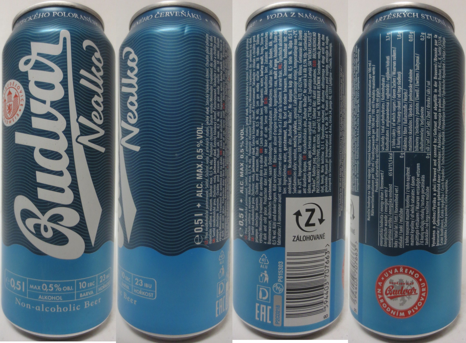 Budvar Nealko (CZ) (50cl) (B/O) č.2