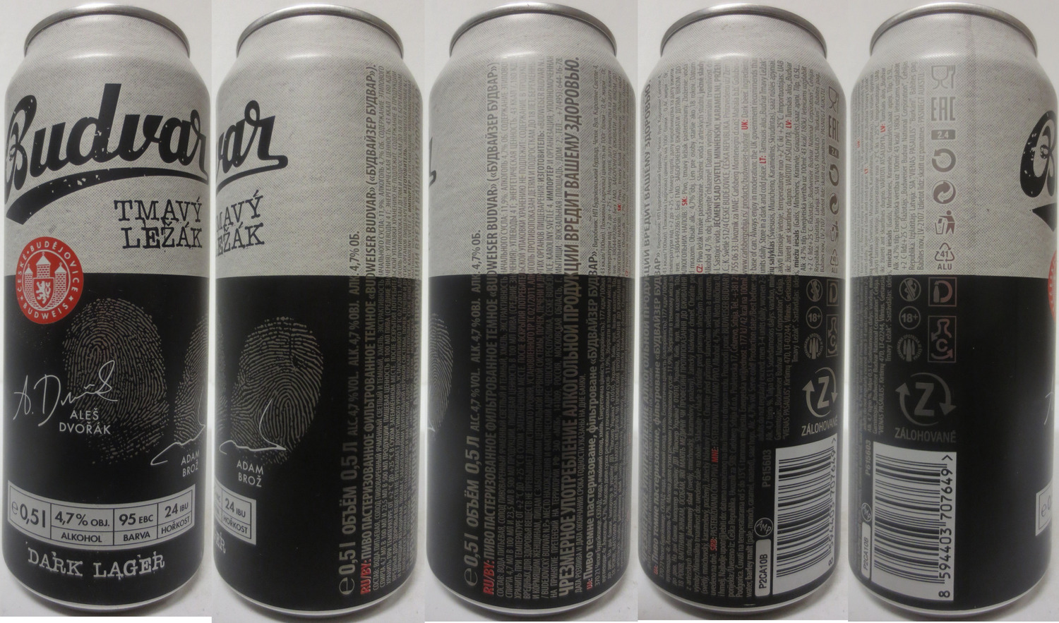 Budvar TMAVÝ LEŽÁK (CZ+SK) (50cl) (B/O) č.2