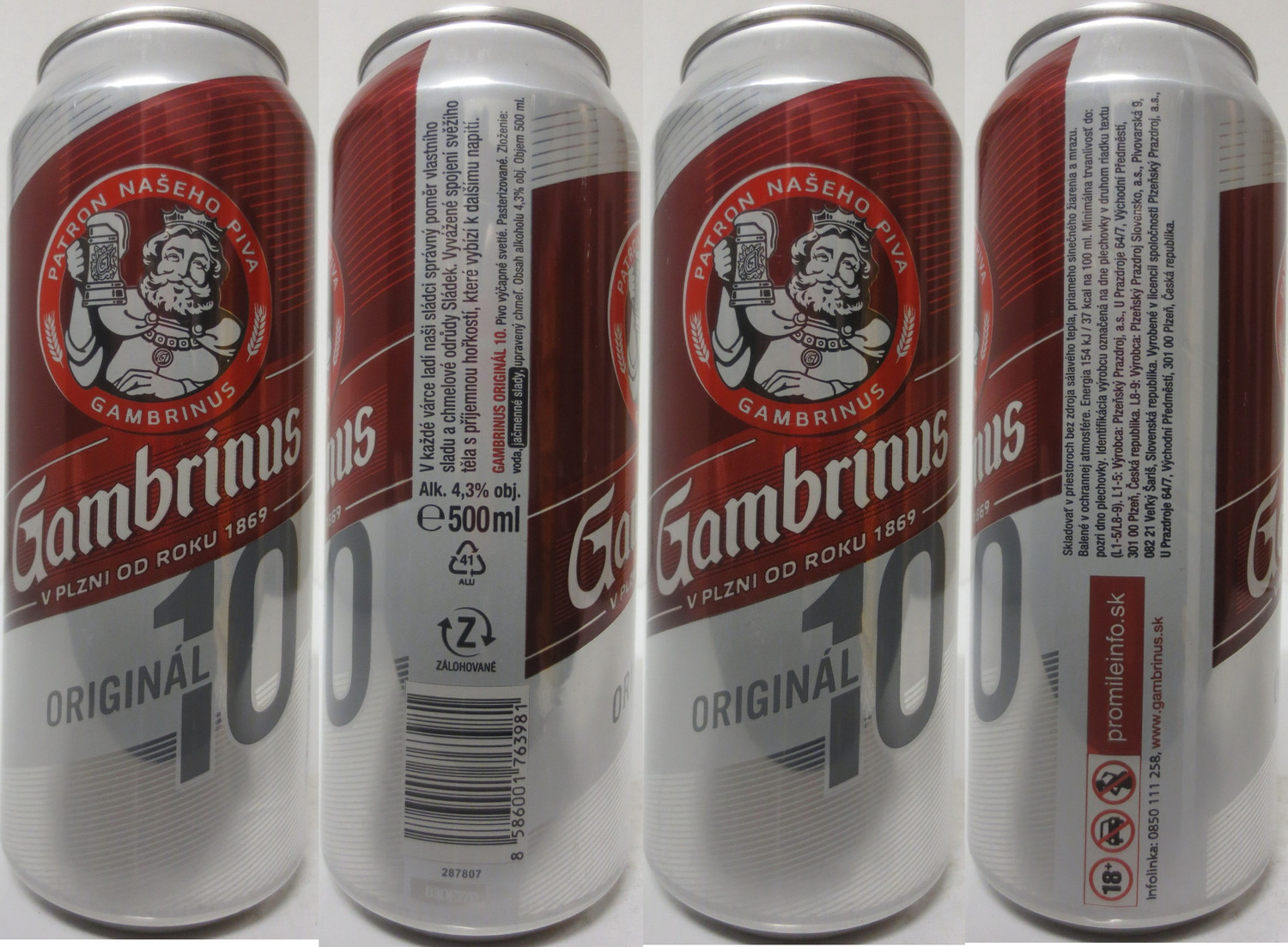 Gambrinus ORIGINÁL 10 (SK) (50cl) (B/O) č.4