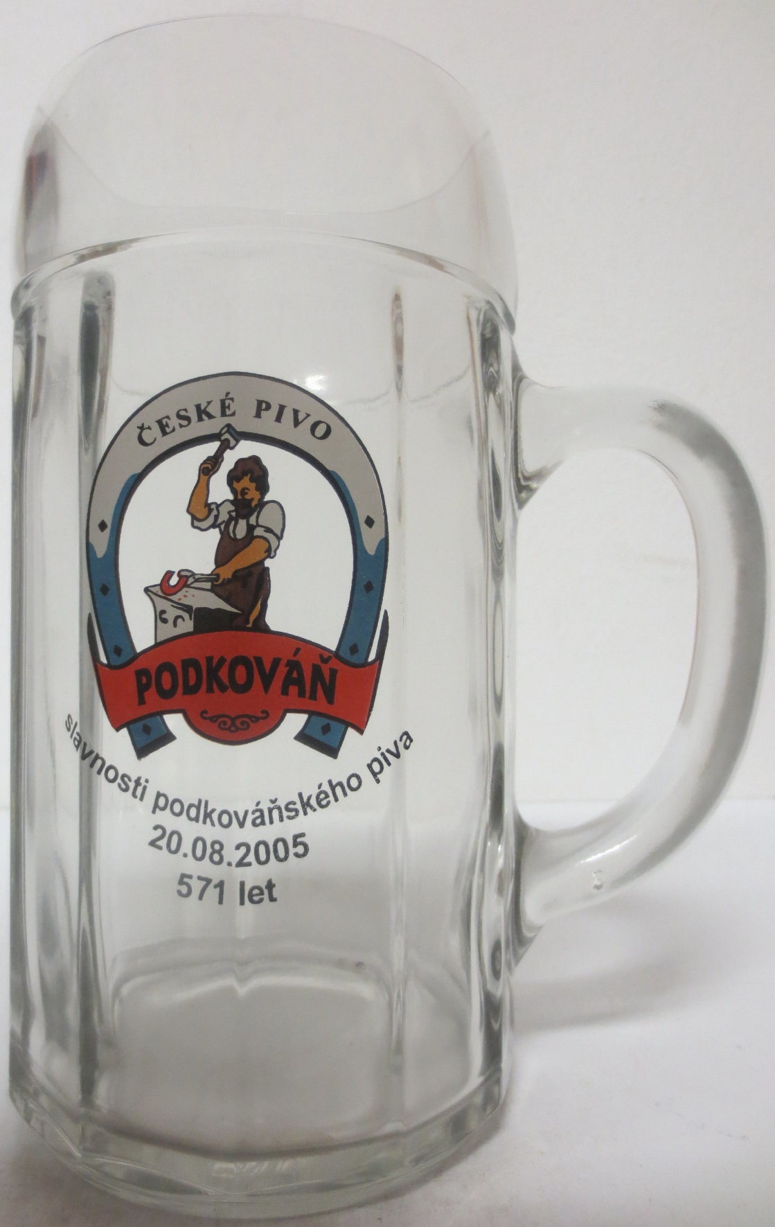 PODKOVÁŇ ČESKÉ PIVO slavnosti podkováňského piva 20.8.2005 571 let (1L)