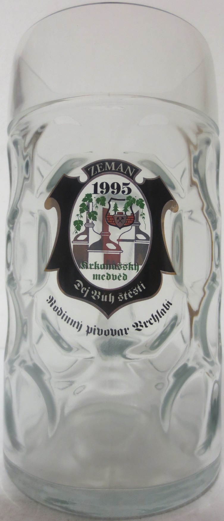 ZEMAN 1995 Krkonošský medvěd Rodinný pivovar Vrchlabí (1L) č.1