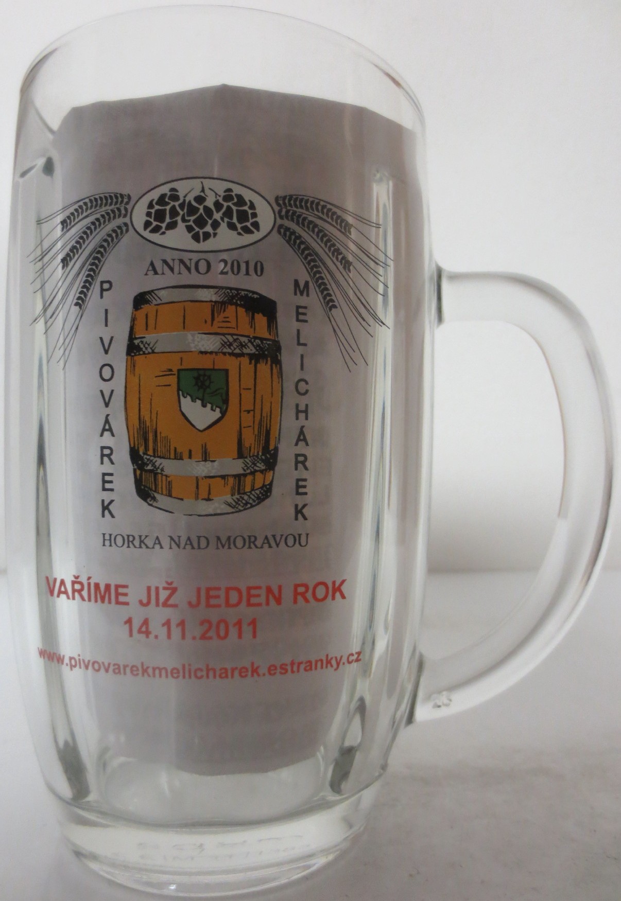 PIVOVÁREK MELICHÁREK HORKA NAD MORAVOU VAŘÍME JIŽ 1 ROK 14.11.2011 (0,5L)