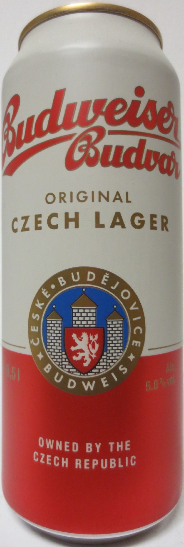 Budweiser Budvar ORIGINAL CZECH LAGER OWNED BY THE CZECH REPUBLIC (HR)(50cl) (B/O) č.4