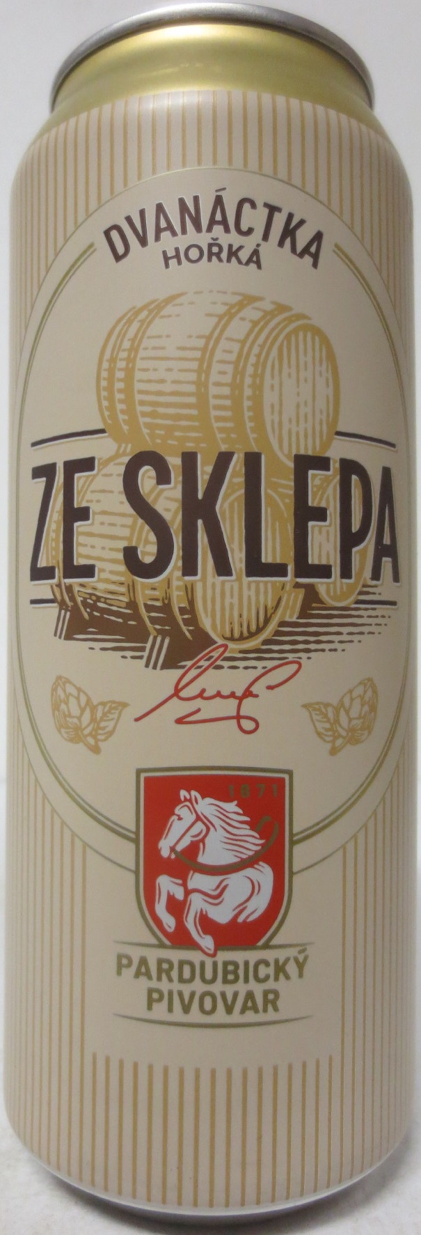 DVANÁCTKA HOŘKÁ ZE SKLEPA PARDUBICKÝ PIVOVAR (50cl) (B/O) č.1