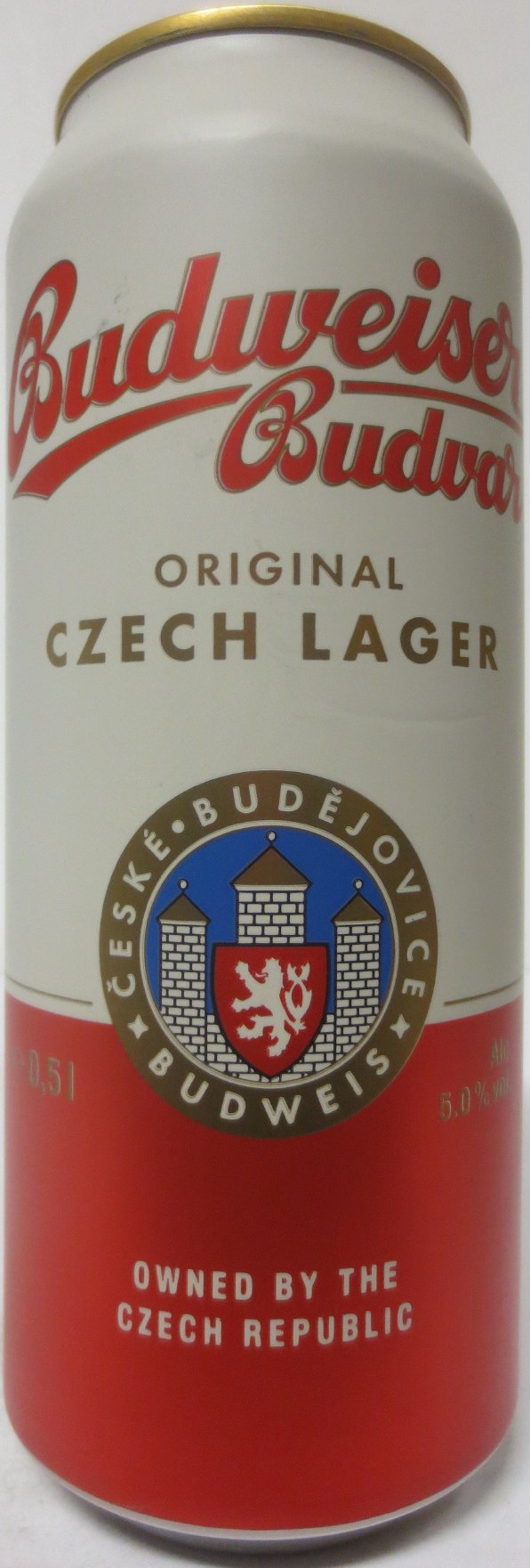 Budweiser Budvar ORIGINAL CZECH LAGER OWNED BY THE CZECH REPUBLIC (HR)(50cl) (B/O) č.2