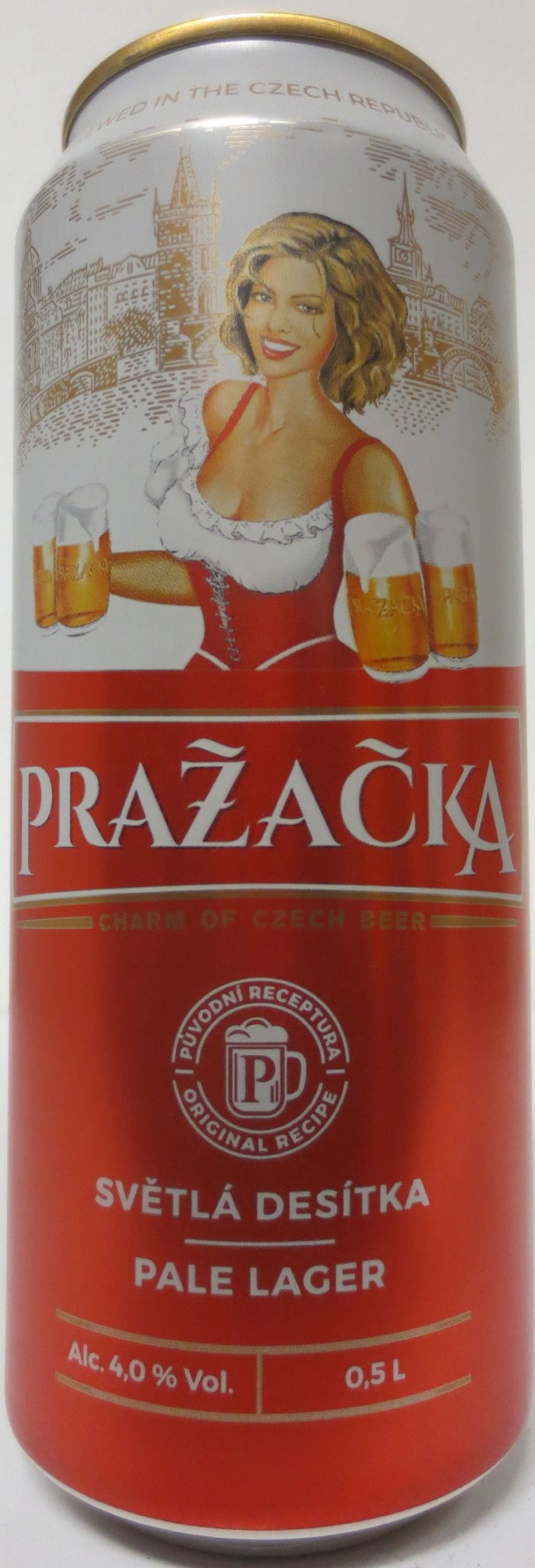 PRAŽAČKA SVĚTLÁ DESÍTKA PALE LAGER (50cl) (B/O) č.2 