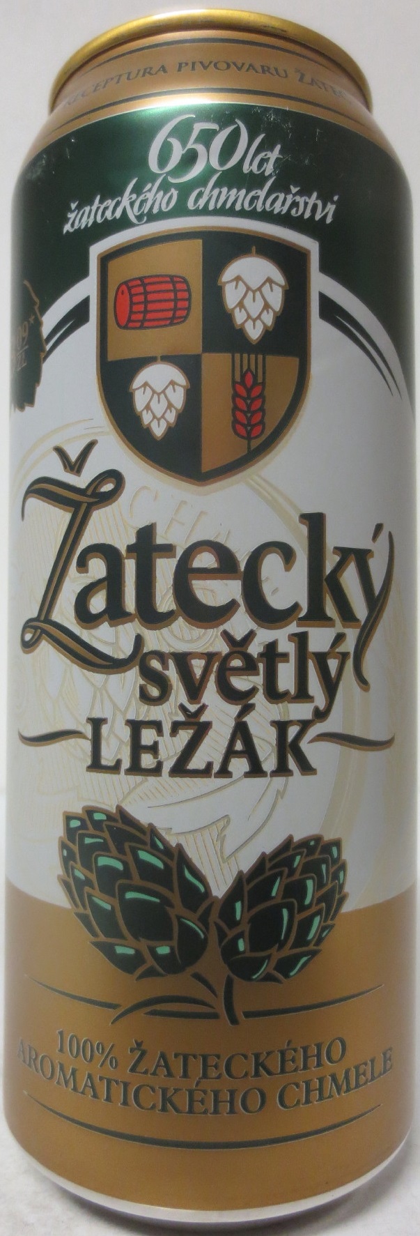 Žatecký světlý LEŽÁK 100% ŽATECKÉHO AROMATICKÉHO CHMELE 3,09 ZL(50cl) (B/O) č.3