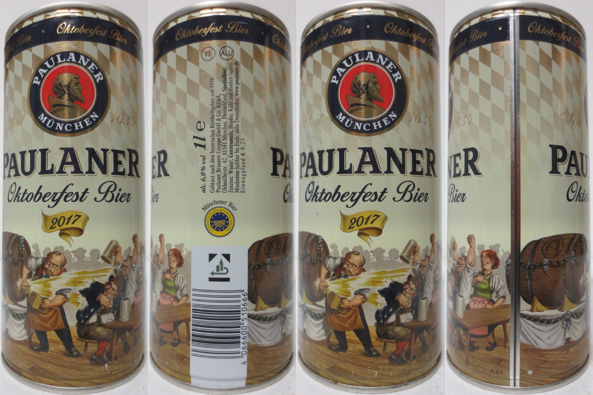 PAULANER Oktoberfest Bier 2017 (100cl) (T/O) Nr.1 