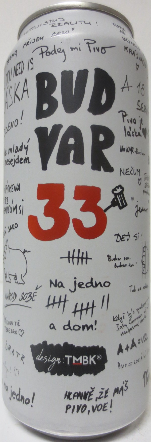 BUD VAR 33 design TMBK (50cl) (B/O) č.1 