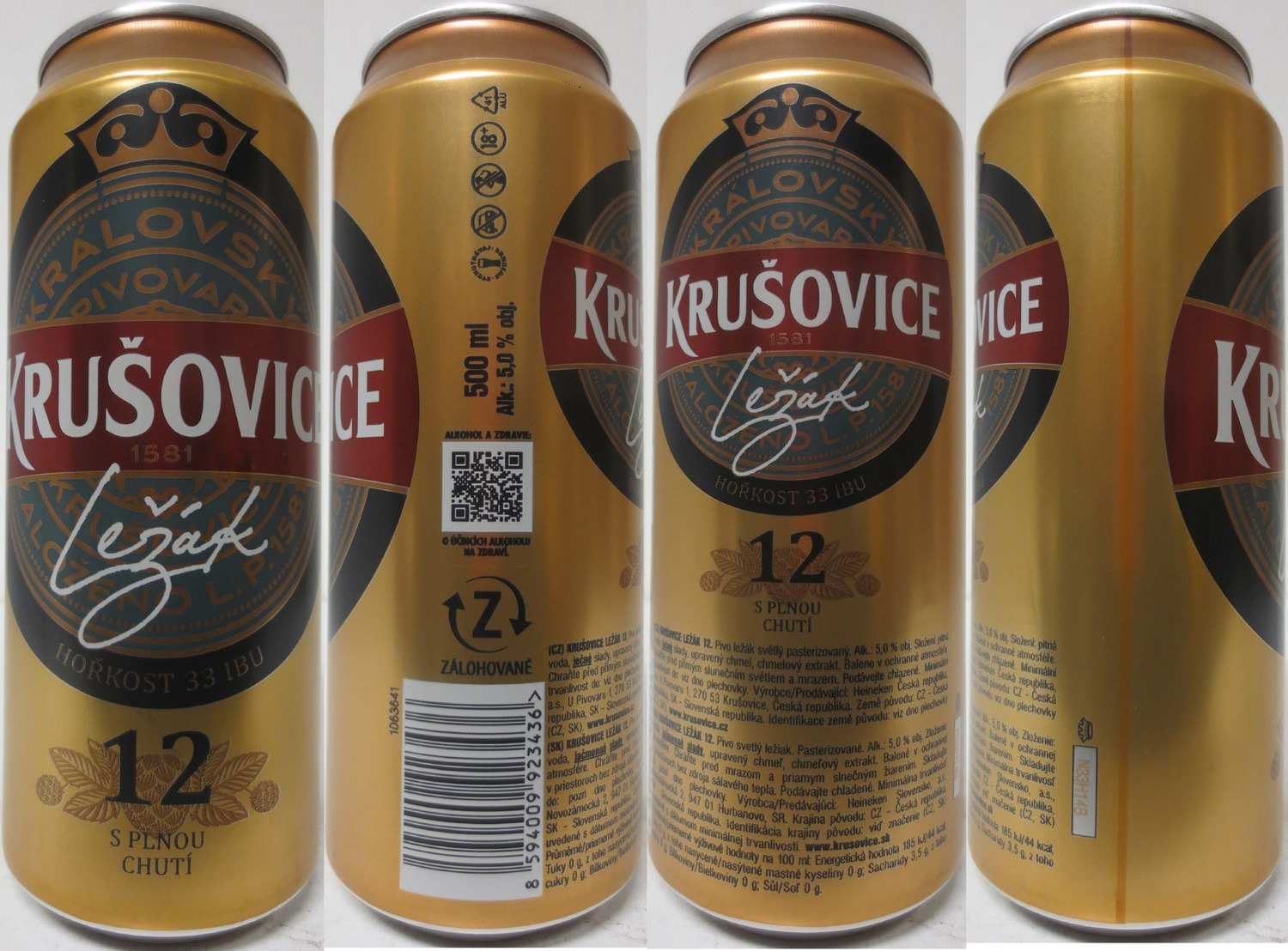 KRUŠOVICE Ležák 12 S PLNOU CHUTÍ (SK) (50cl) (B/O) č.1 