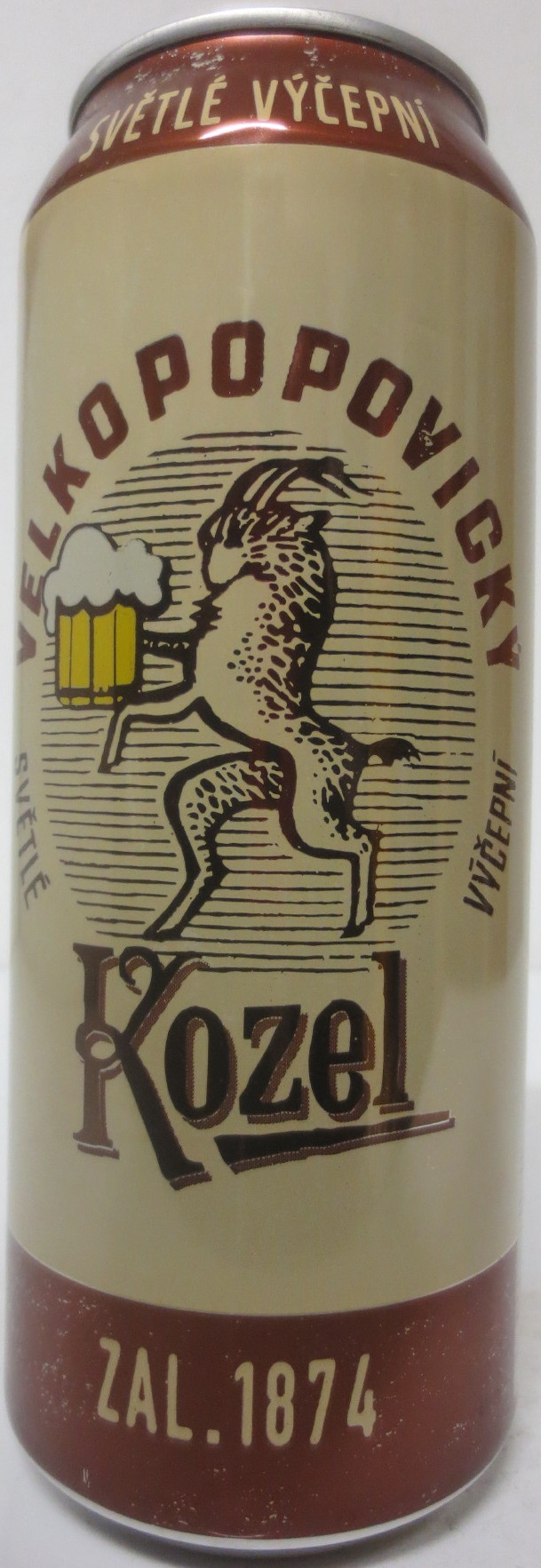 VELKOPOPOVICKÝ Kozel zal.1874 SVĚTLÉ VÝČEPNÍ (SK) (50cl) (B/O) č.1
