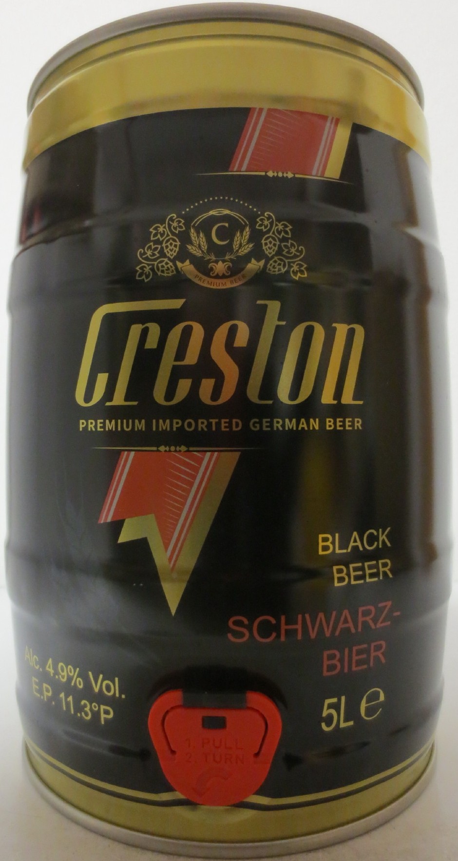 Creston PREMIUM IMPORTED GERMAN BEER BLACK BEER SCHWARZ-BIER (5L) Nr.1 