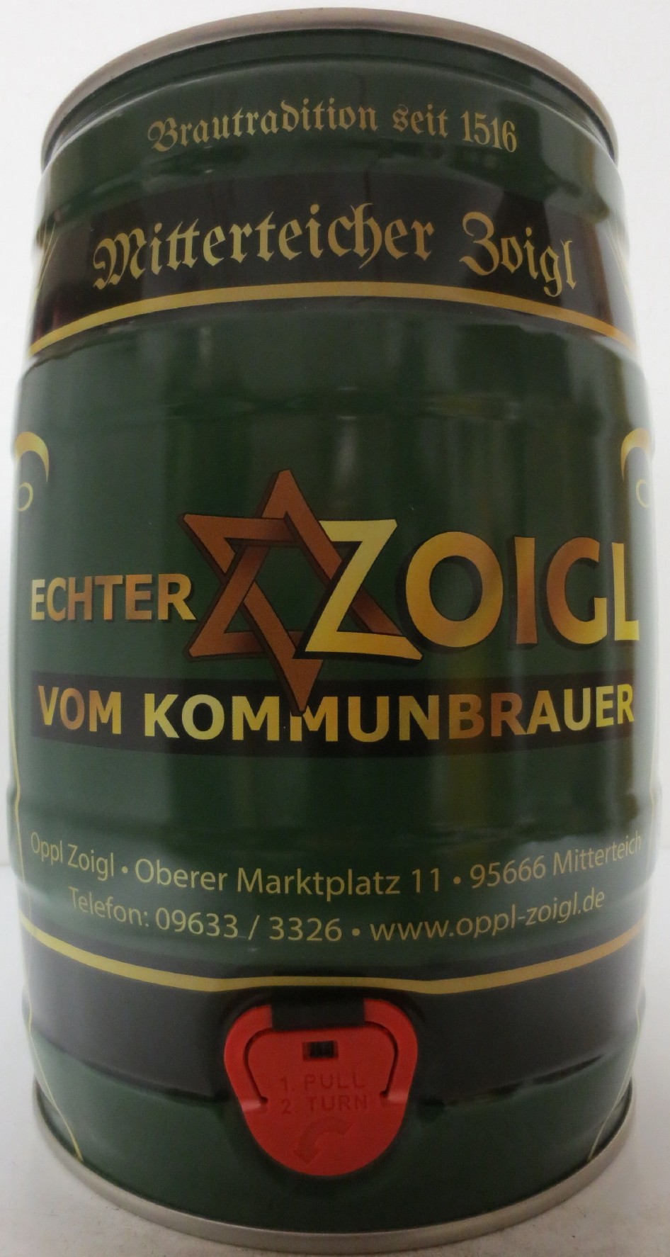 ZOIGL ECHTER VON KOMMUNBRAUER Mitterrteicher Zoigl (5L) Nr.1 