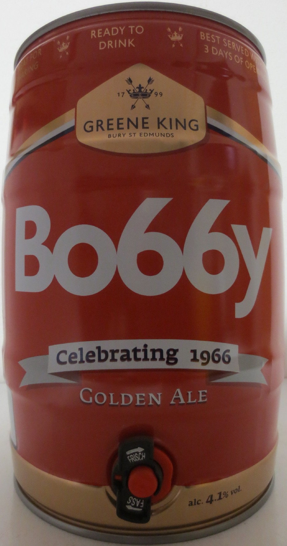 GREENE KING Bo66y GOLDEN ALE (5L) Nr.1 