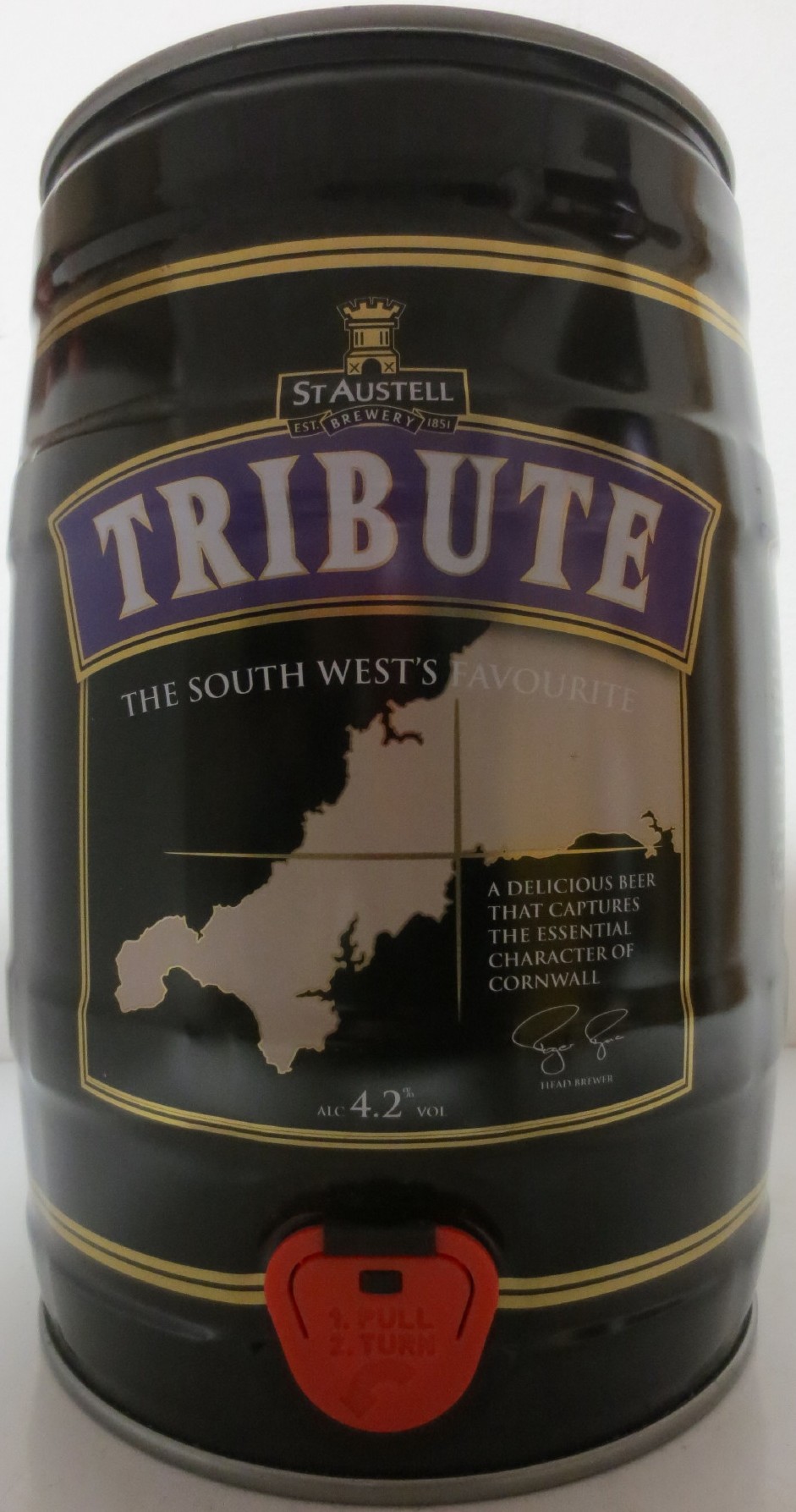ST AUSTELL BREWERY TRIBUTE THE SOUTH WEST´S FAVOURITE (5L) Nr.1 