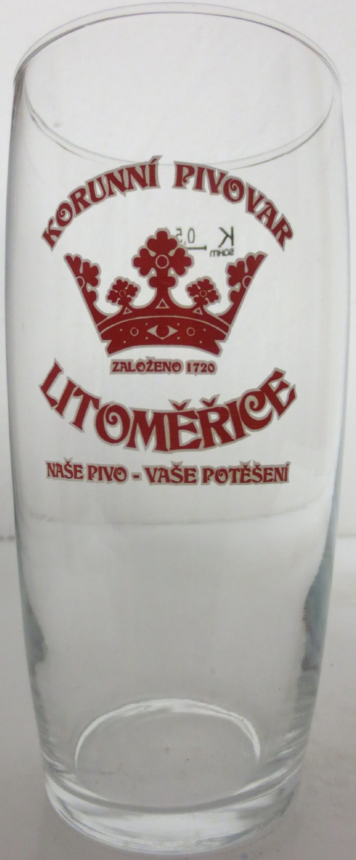 KORUNNÍ PIVOVAR LITOMĚŘICE NAŠE PIVO-VAŠE POTĚŠENÍ (0,5L) 