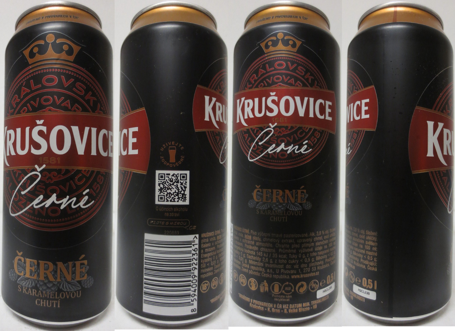 KRUŠOVICE KRÁLOVSKÝ PIVOVAR KRÁLOVSKÉ ČERNÉ S KRMELOVOU CHUTÍ (CZ) (50cl) (B/O) č.2