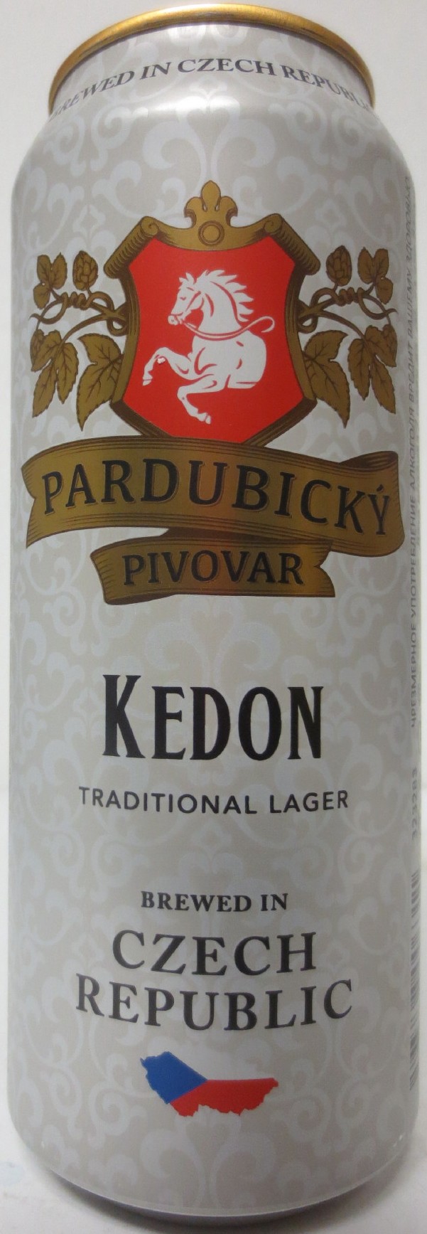 PARDUBICKÝ PIVOVAR KEDON TRADITIONAL LAGER BREWED IN CZECH REPUBLIC (RU) (50cl) (B/O) č.1 