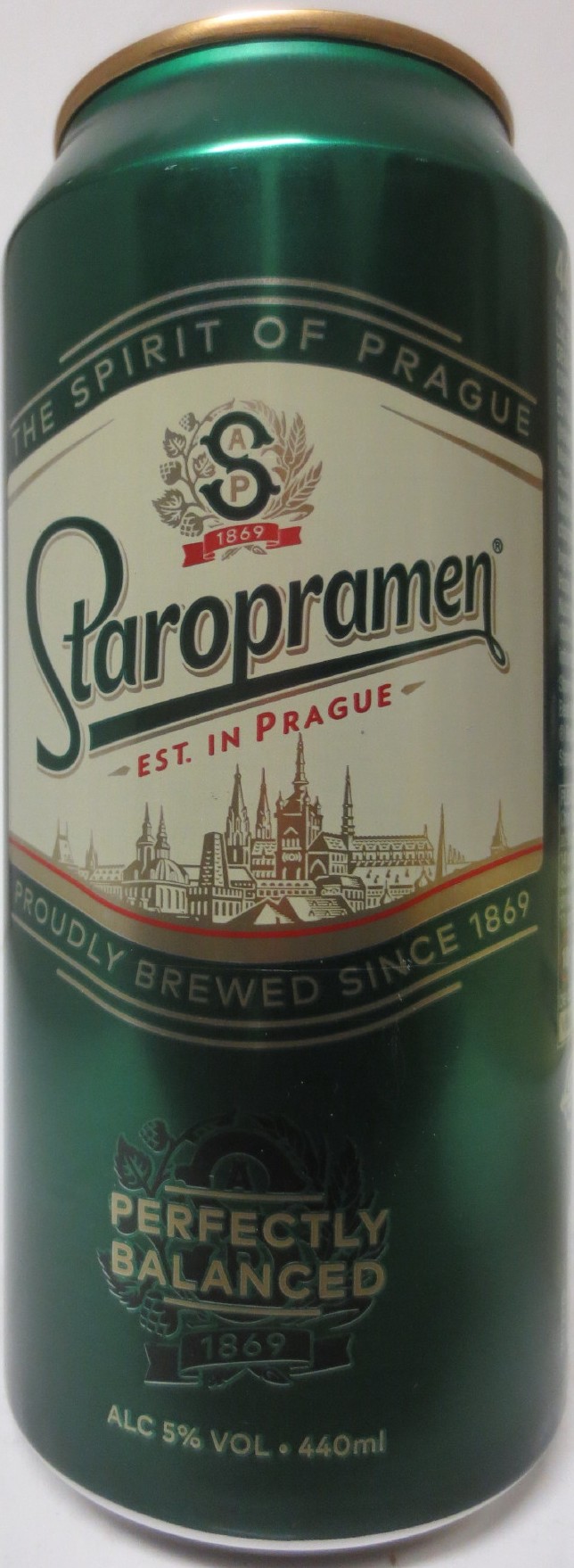 Staropramen EST. IN PRAGUE PERFECTLY BALANCED (UK) (44cl) (B/O) č.1 
