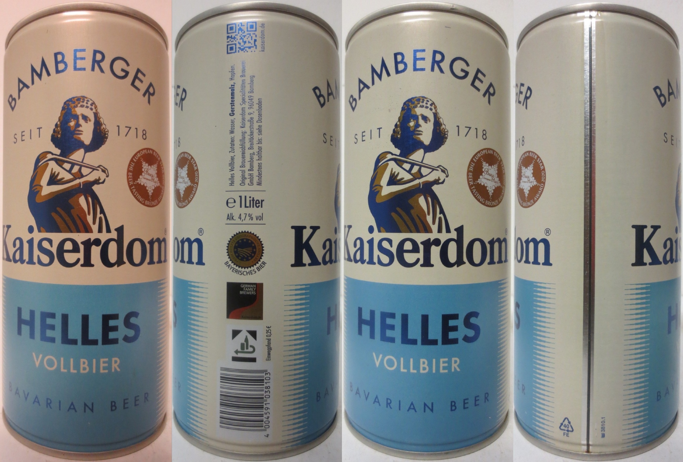 Kaiserdom HELLES VOLLBIER BAVARIAN BEER (100cl) (B/O) Nr.1 