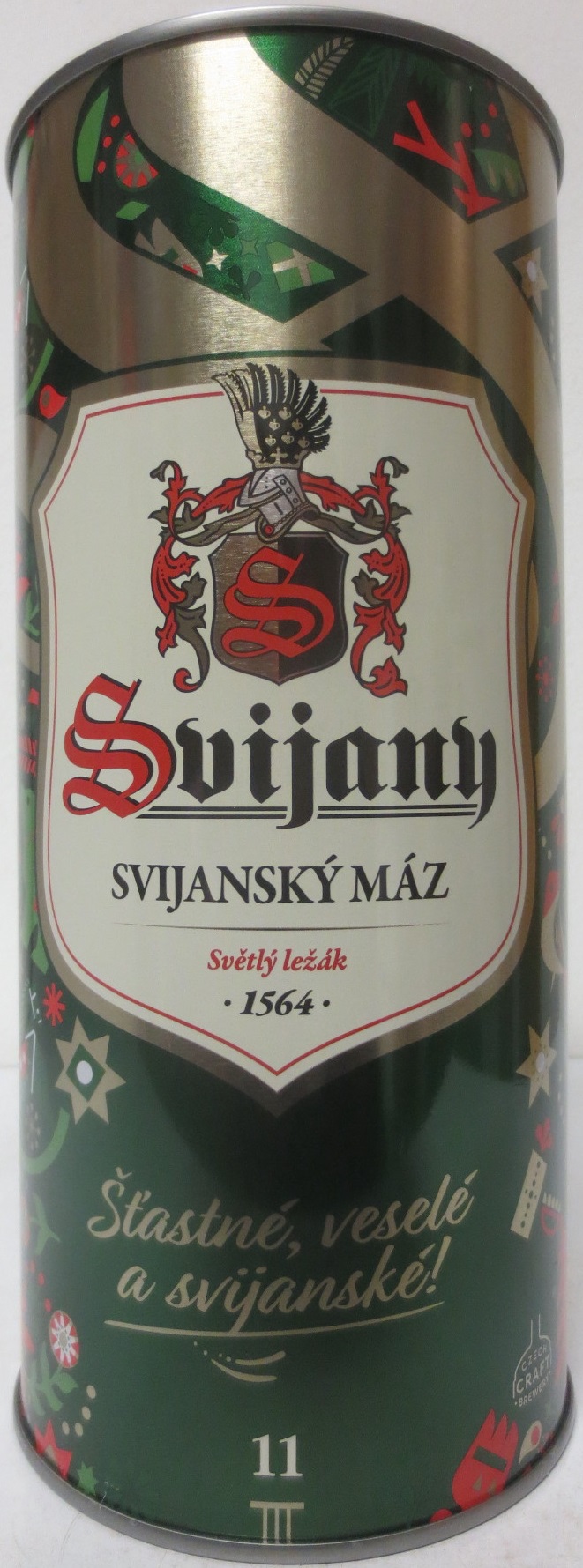 Svijany SVIJANSKÝ MÁZ - Světlý ležák .1564. Šťastné, veselé a Svijanské! 11 (200cl) č.1