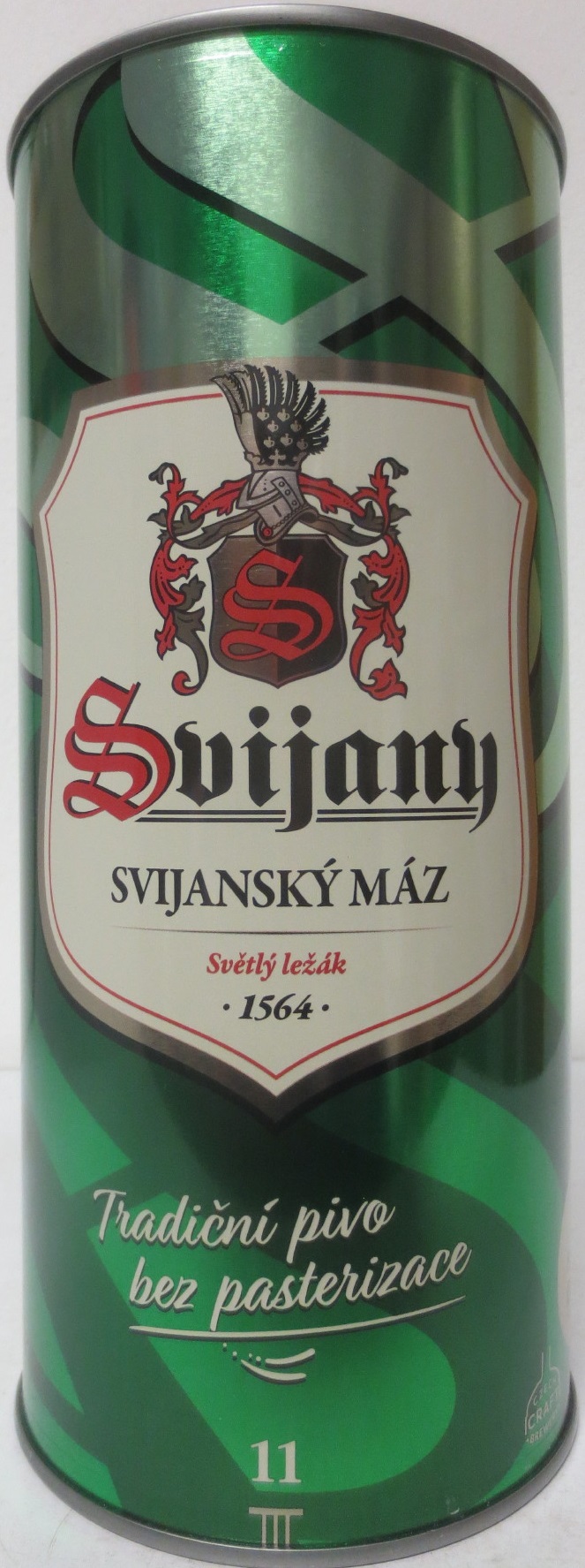 Svijany SVIJANSKÝ MÁZ - Světlý ležák .1564. Tradiční pivo bez pasterizace 11 (200cl) č.1