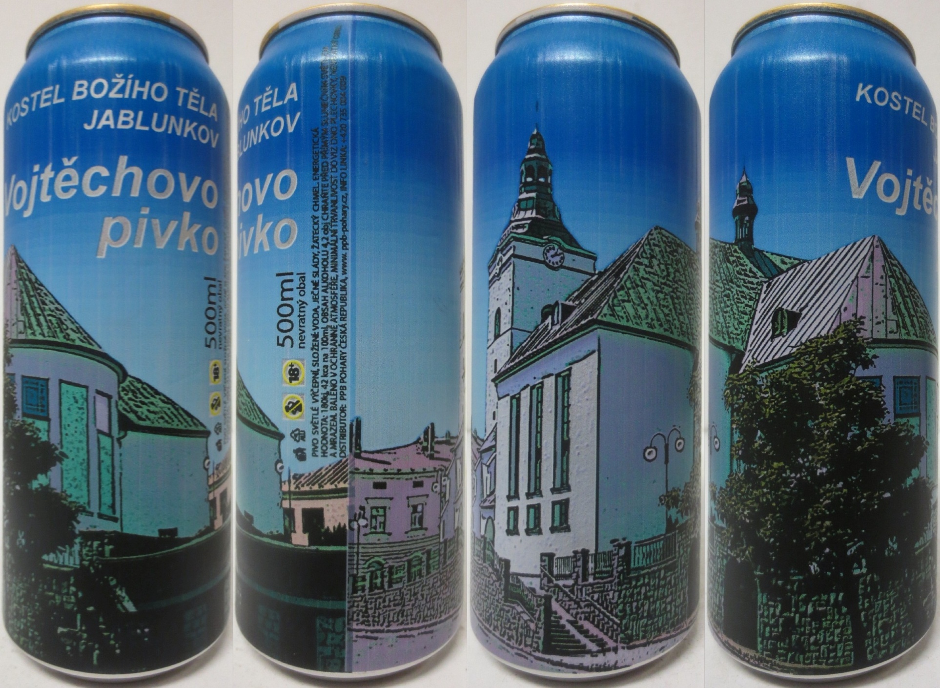 Vojtěchovo pivko KOSTEL BOŽÍHO TĚLA JABLUNKOV (CZ) (50cl) (B/O) č.1 