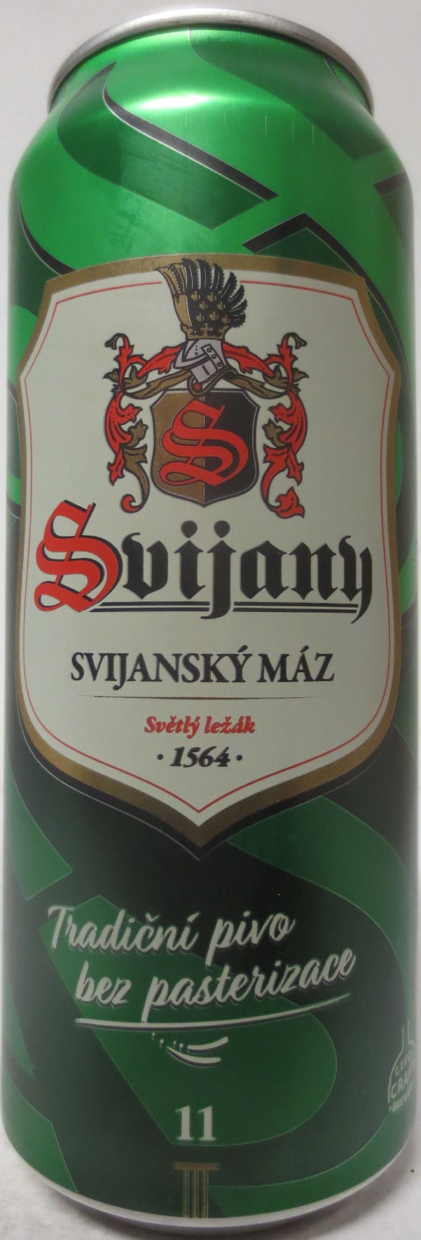 Svijany SVIJANSKÝ MÁZ - Světlý ležák .1564. Tradiční pivo bez pasterizace 11 (CZ) (50cl) (B/O) č.1
