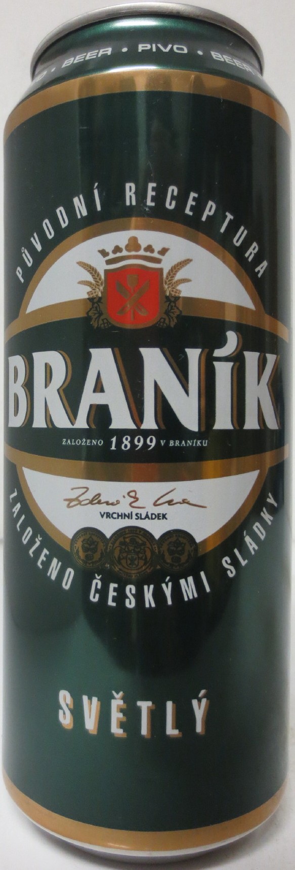 BRANÍK PŮVODNÍ RECEPTURA ZALOŽENO ČESKÝMI SLÁDKY SVĚTLÝ (50cl) (B/O) č.1