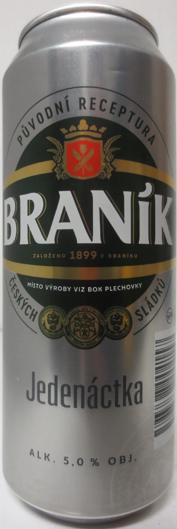 BRANÍK Jedenáctka ALK. 5,0 % OBJ. (CZ) (50cl) (B/O) č.2