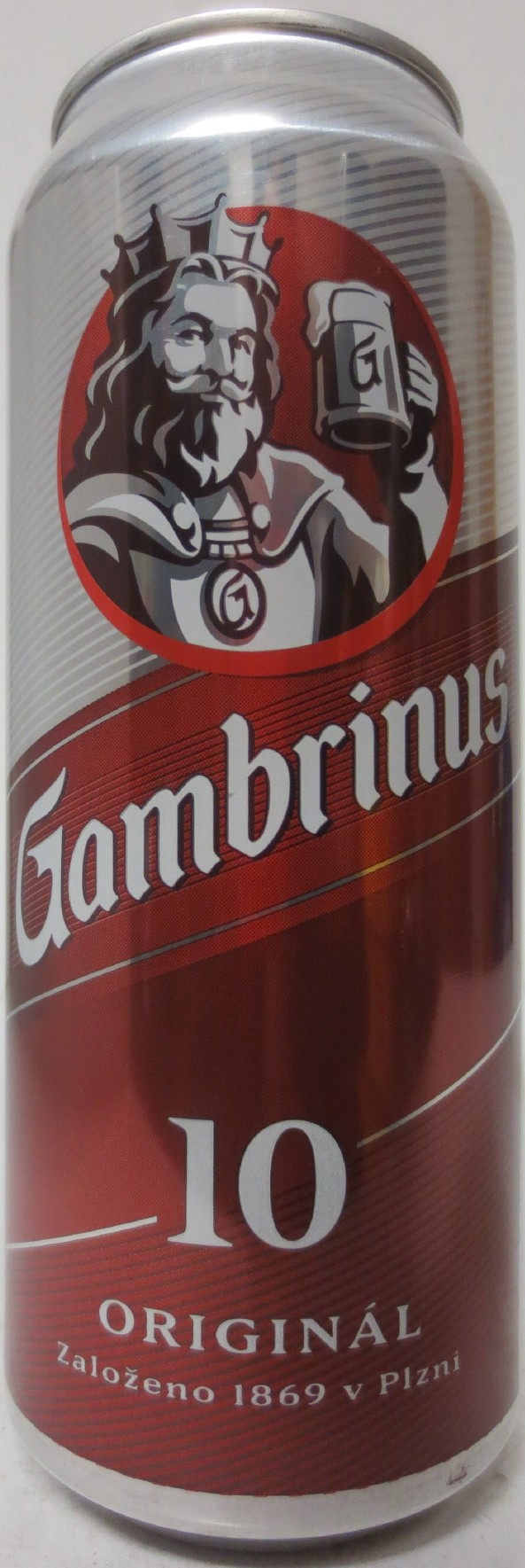 Gambrinus 10 ORIGINAL Založeno 1869 v Plzni (SK) (50cl) (B/O) č.2