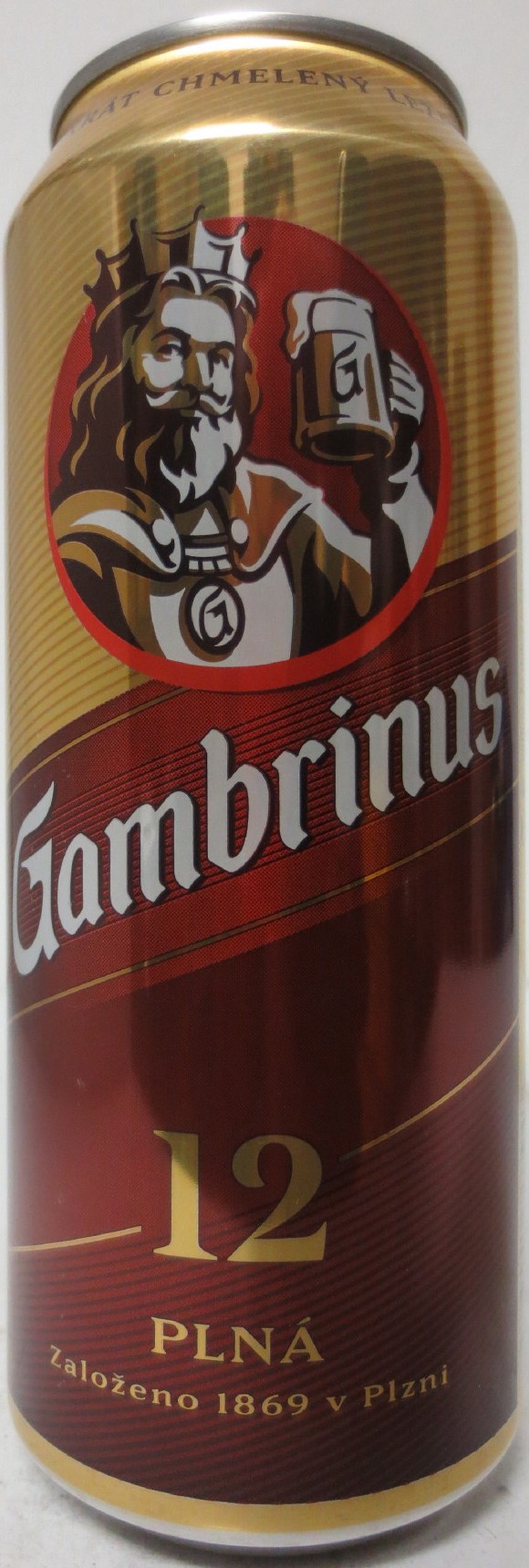 Gambrinus 12 PATRON Založeno 1869 v Plzni (SK) (50cl) (B/O) č.2