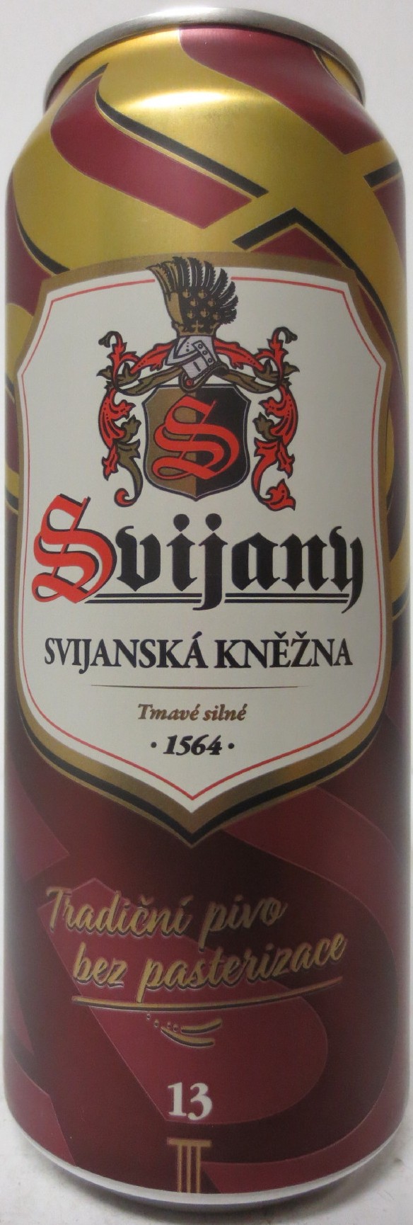 Svijany SVIJANSKÁ KNĚŽNA Tmavé silné -1564- Tradiční pivo bez pasterizace 13 III (CZ) (50cl) (B/O) č.1 