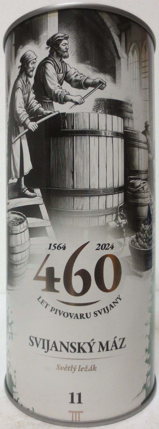 Svijany SVIJANSKÝ MÁZ Světlý ležák 11 III 460 LET PIVOVARU SVIJANY 1564 2024 (200cl) č.1 
