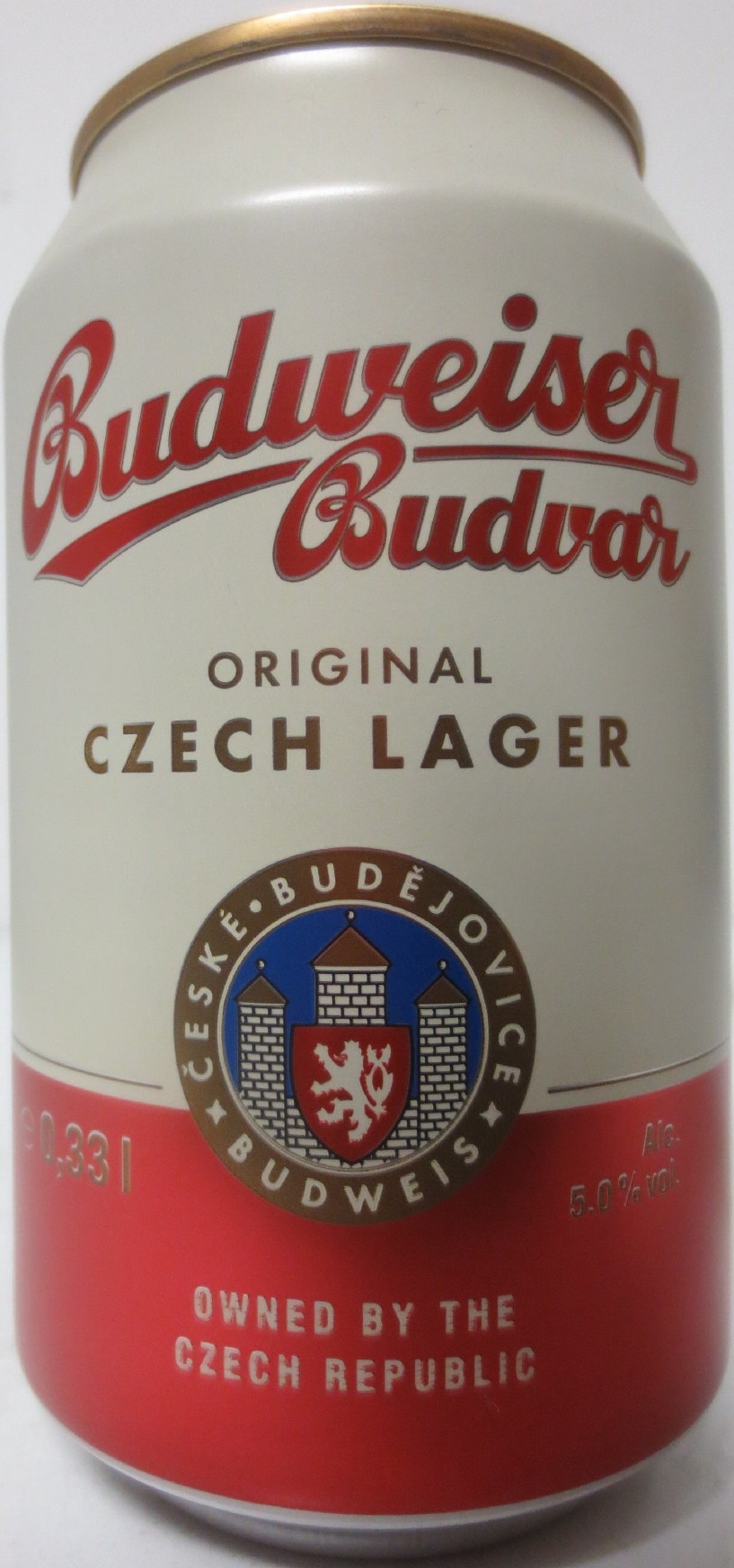 Budweiser Budvar ORIGINAL CZECH LAGER (CZ+SK) (33cl) (B/O) č.3 